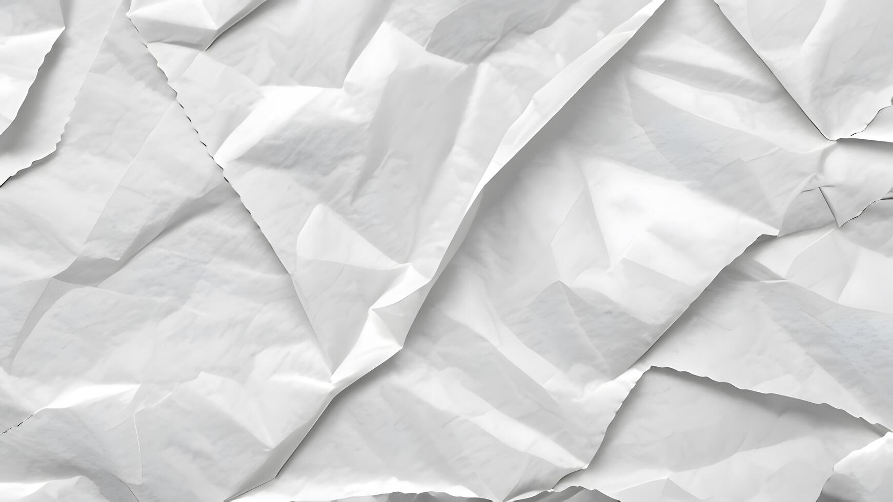 crumpled paper texture in grayscale photo