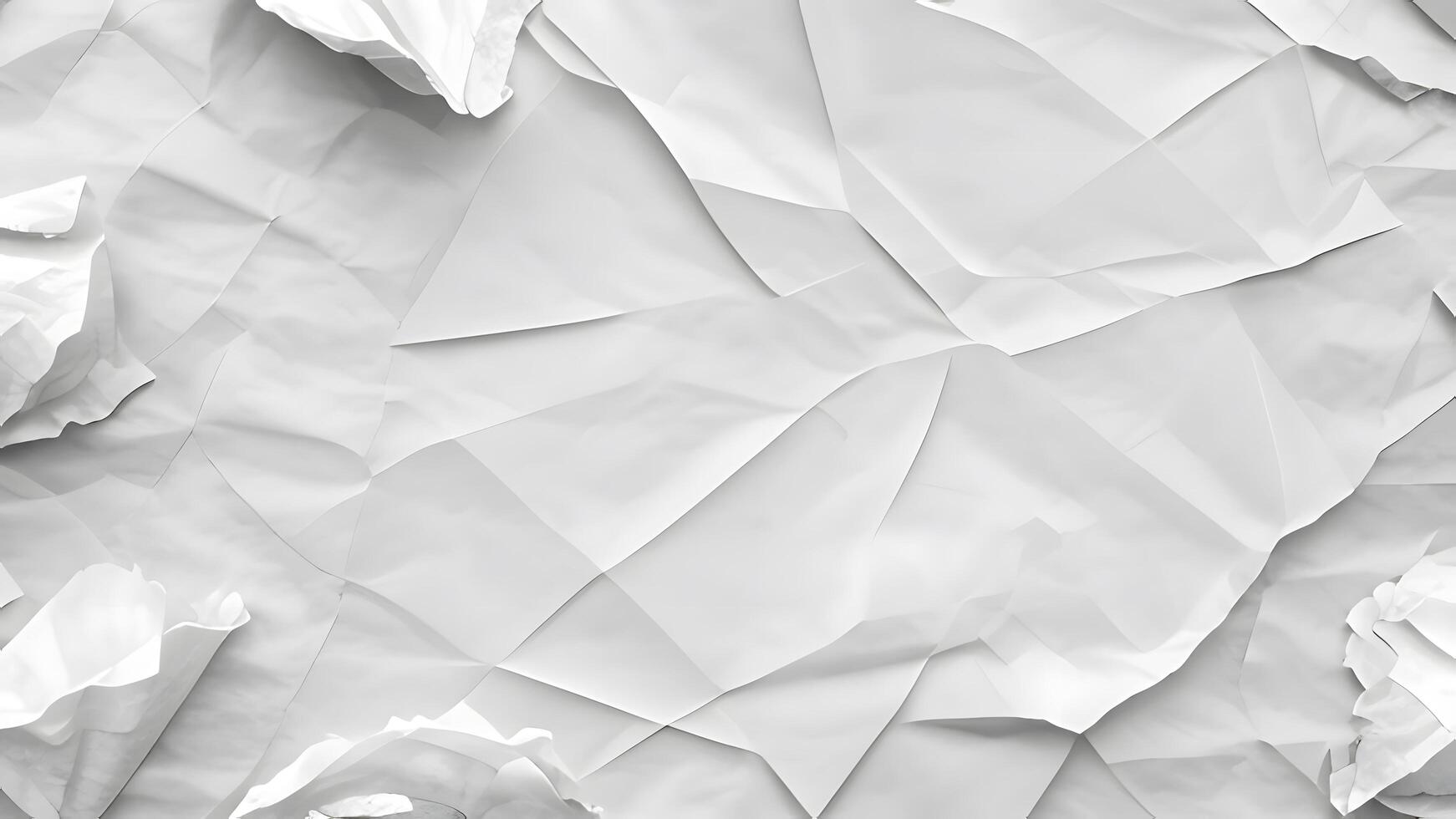 crumpled paper texture in grayscale photo