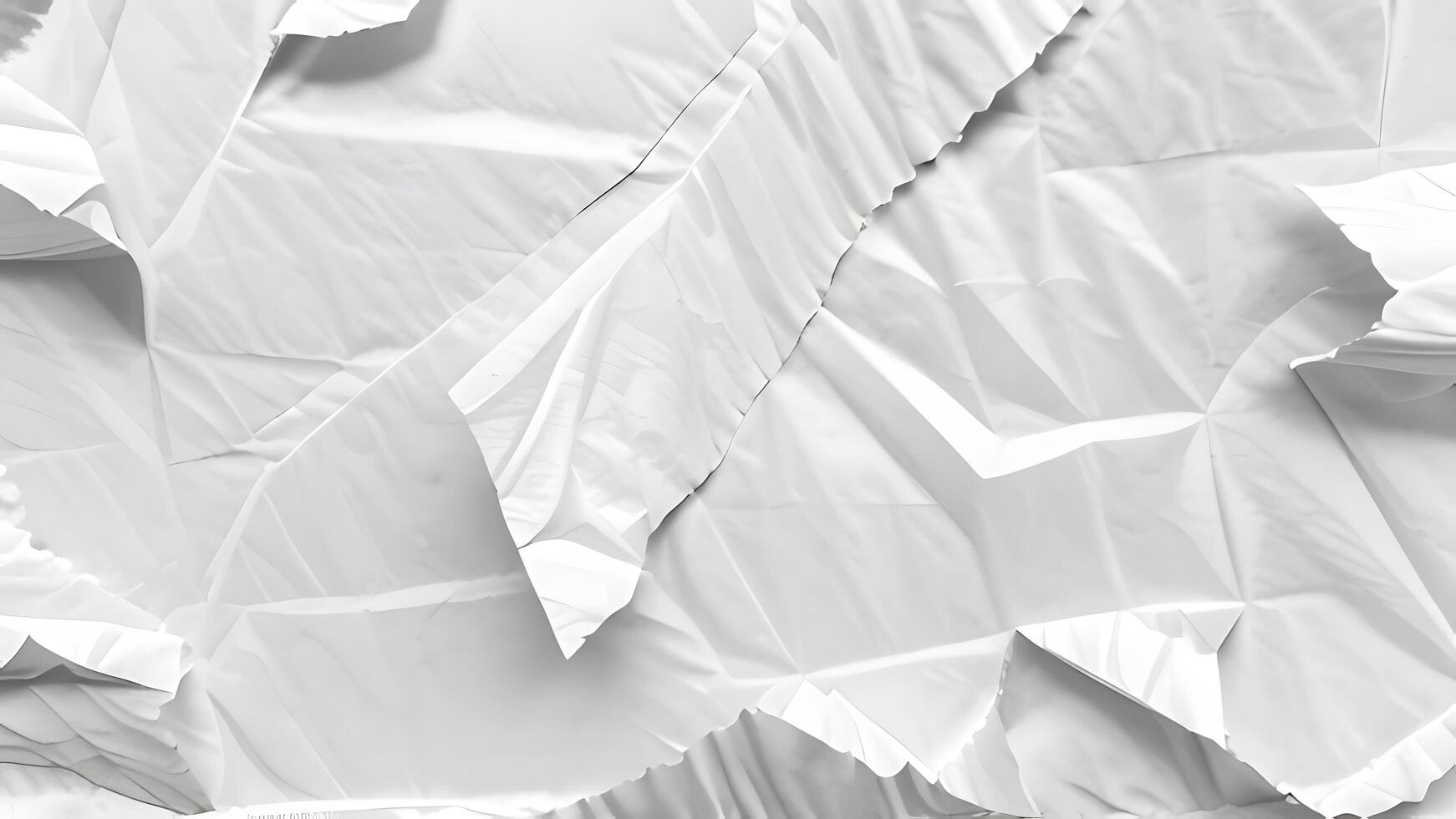 crumpled paper texture in grayscale photo