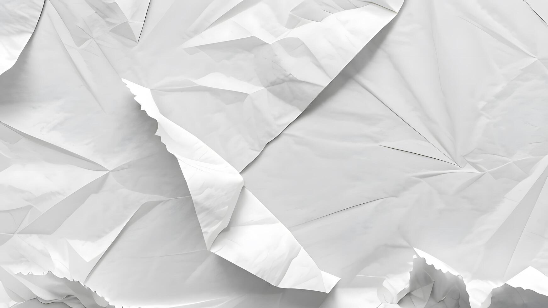 crumpled paper texture in grayscale photo
