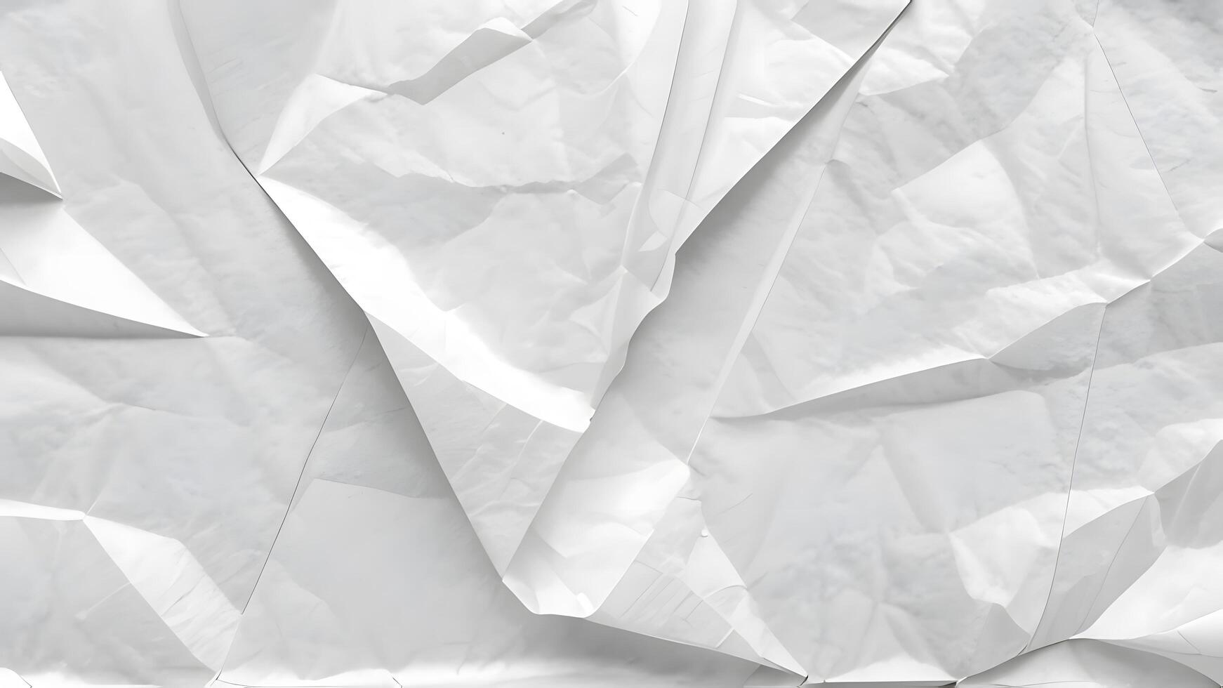 crumpled paper texture in grayscale photo