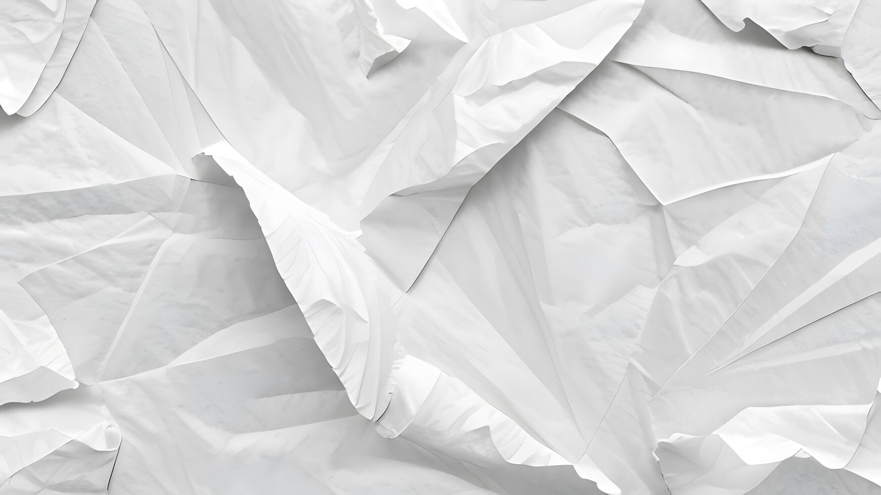 crumpled paper texture in grayscale photo