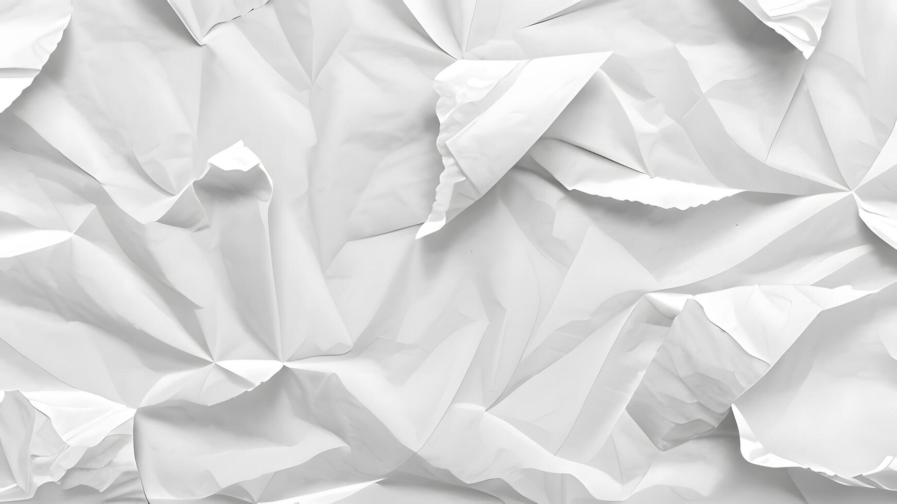 crumpled paper texture in grayscale photo