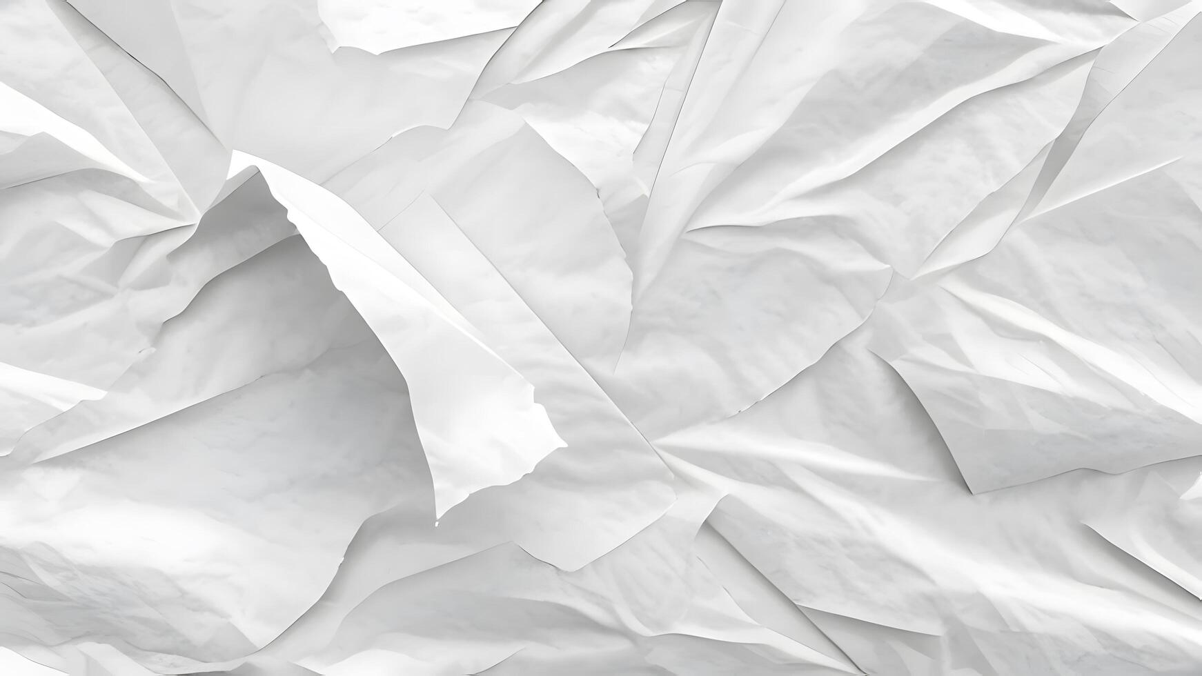 crumpled paper texture in grayscale photo