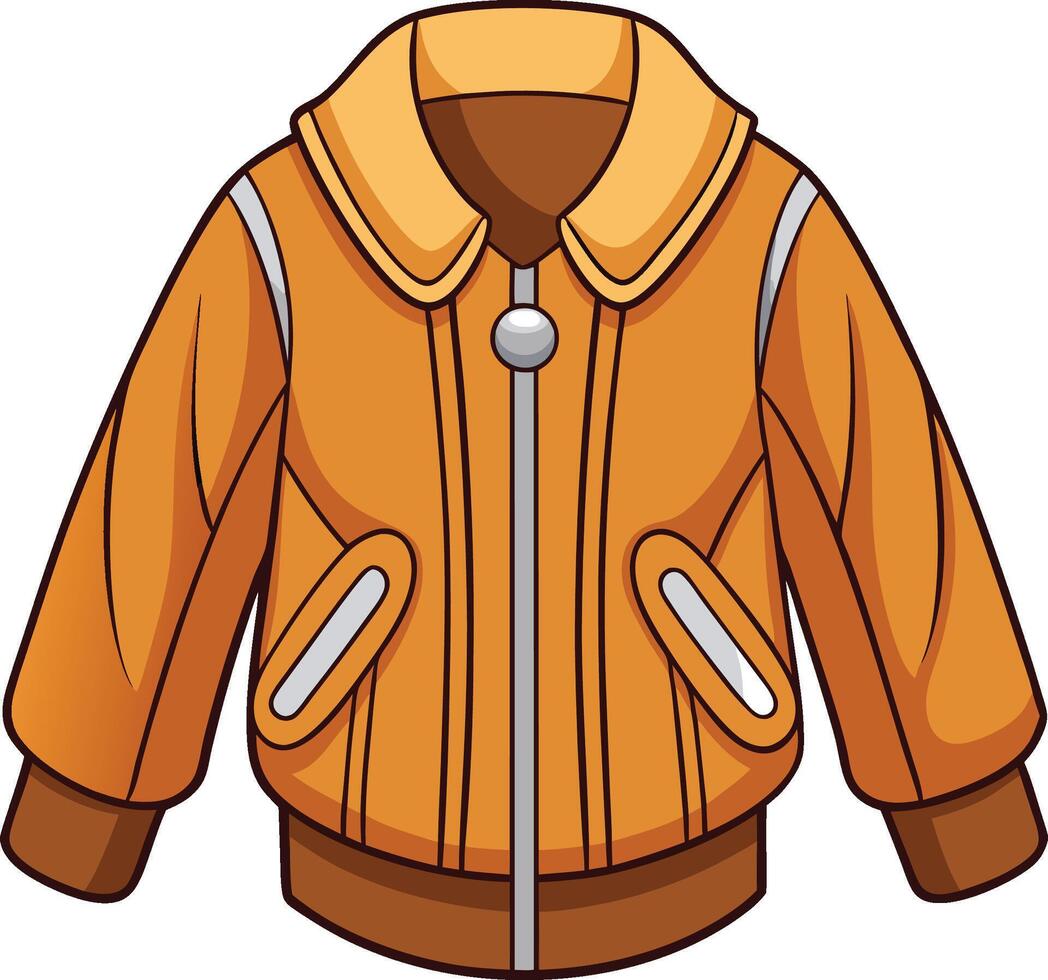 Contrast Detail Bomber Jacket Design vector