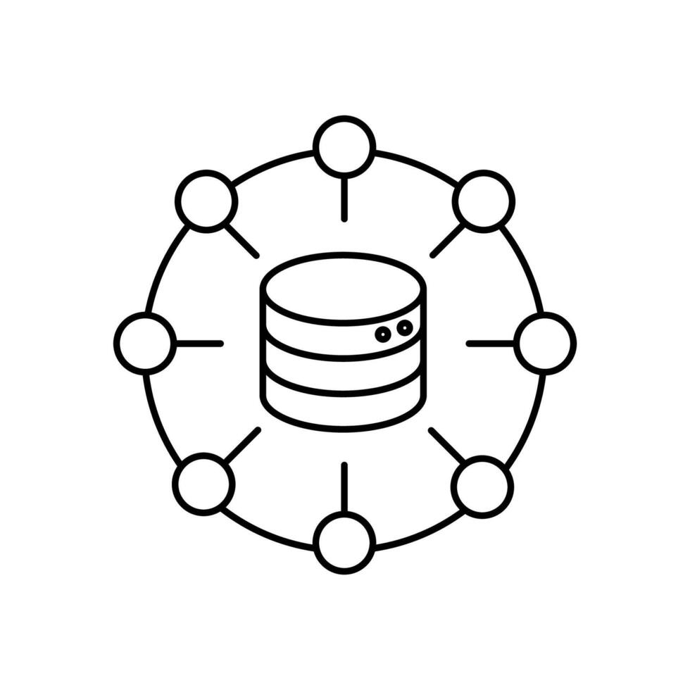 structure concept line icon. Simple element illustration. structure concept outline symbol design. vector
