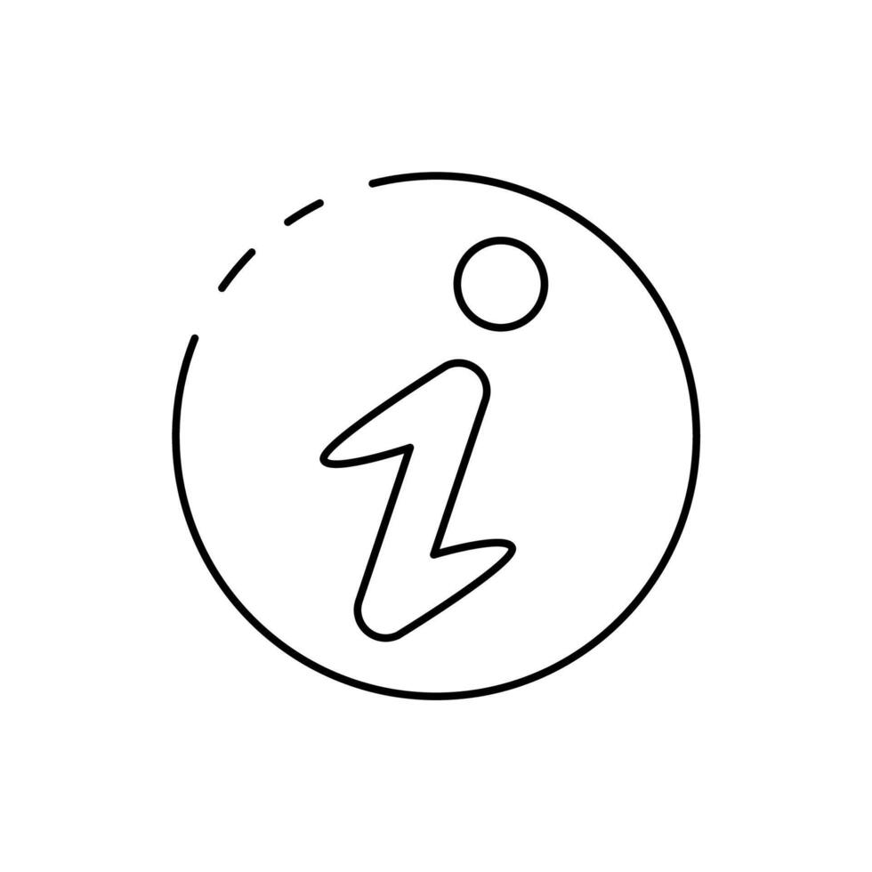 information concept line icon. Simple element illustration. information concept outline symbol design. vector