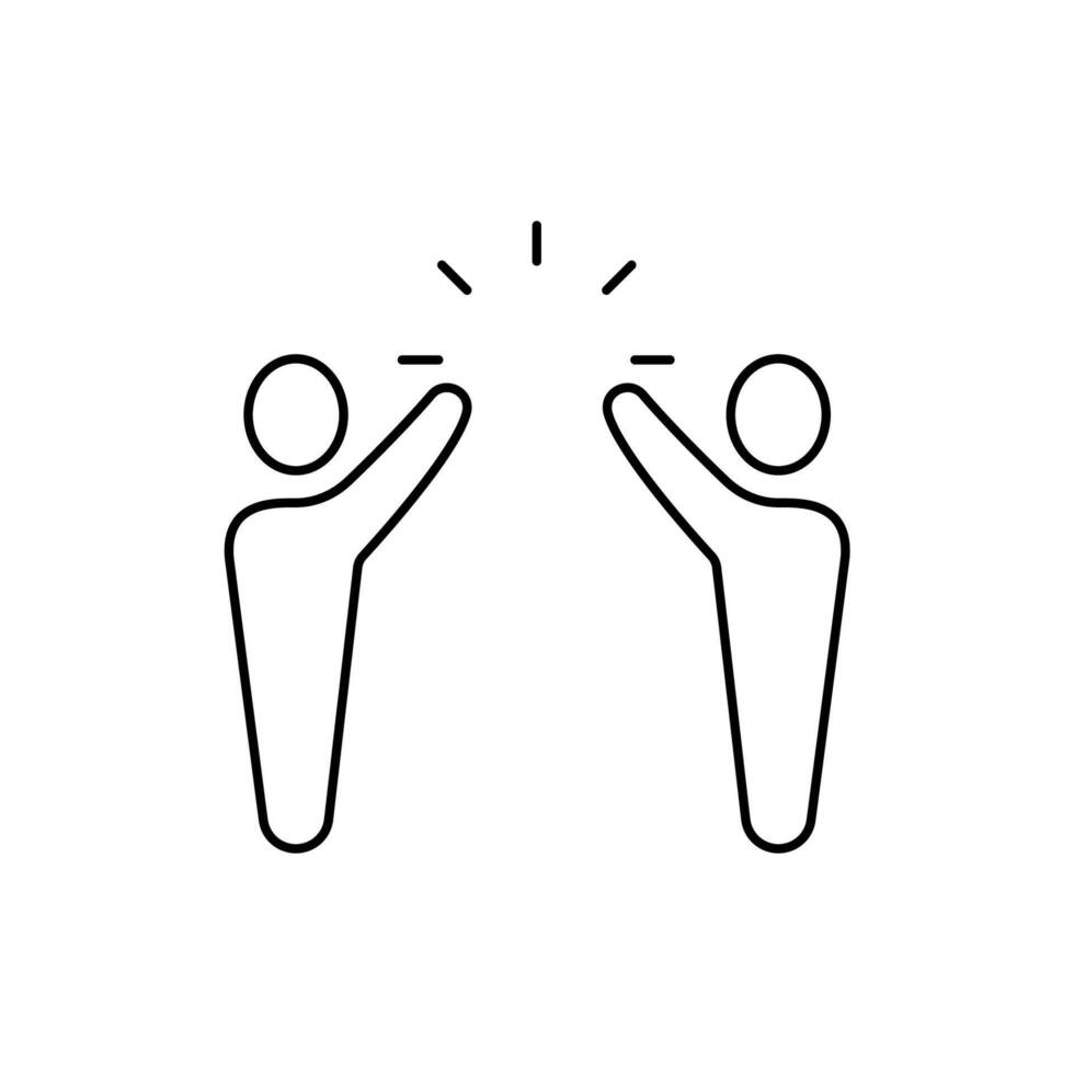 partnership concept line icon. Simple element illustration. partnership concept outline symbol design. vector