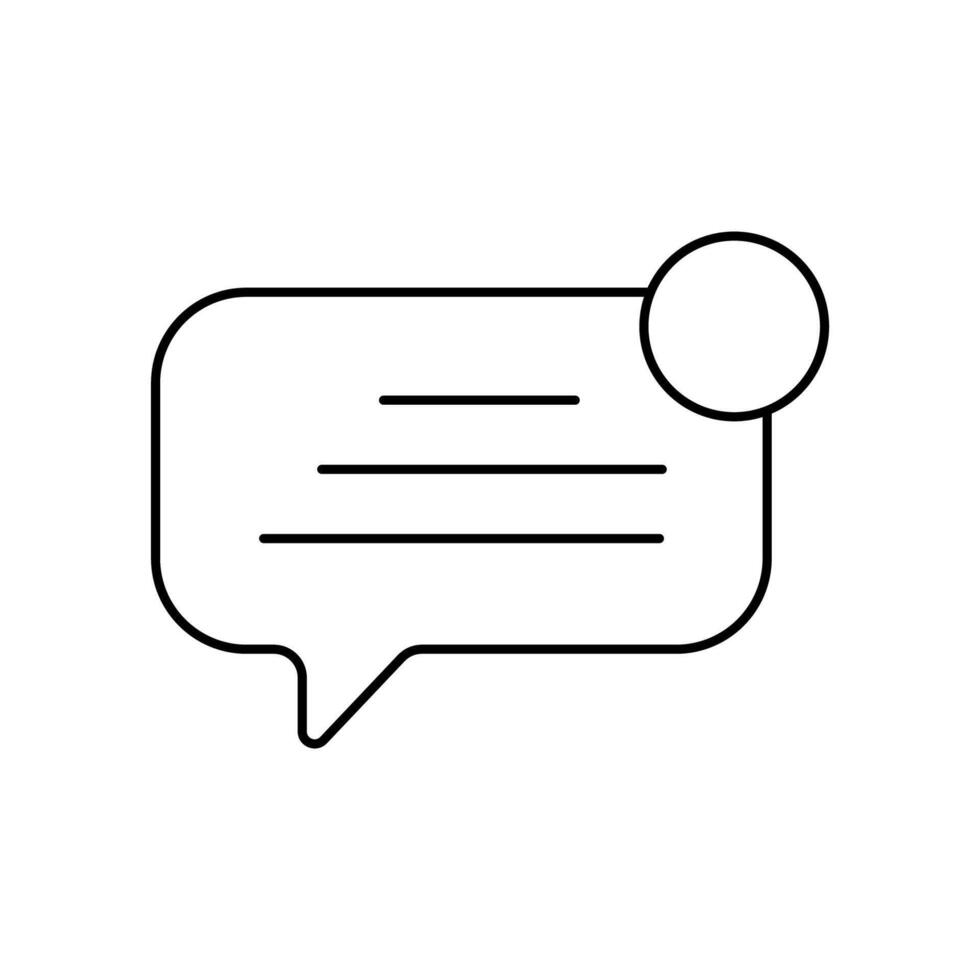 new message concept line icon. Simple element illustration. new message concept outline symbol design. vector