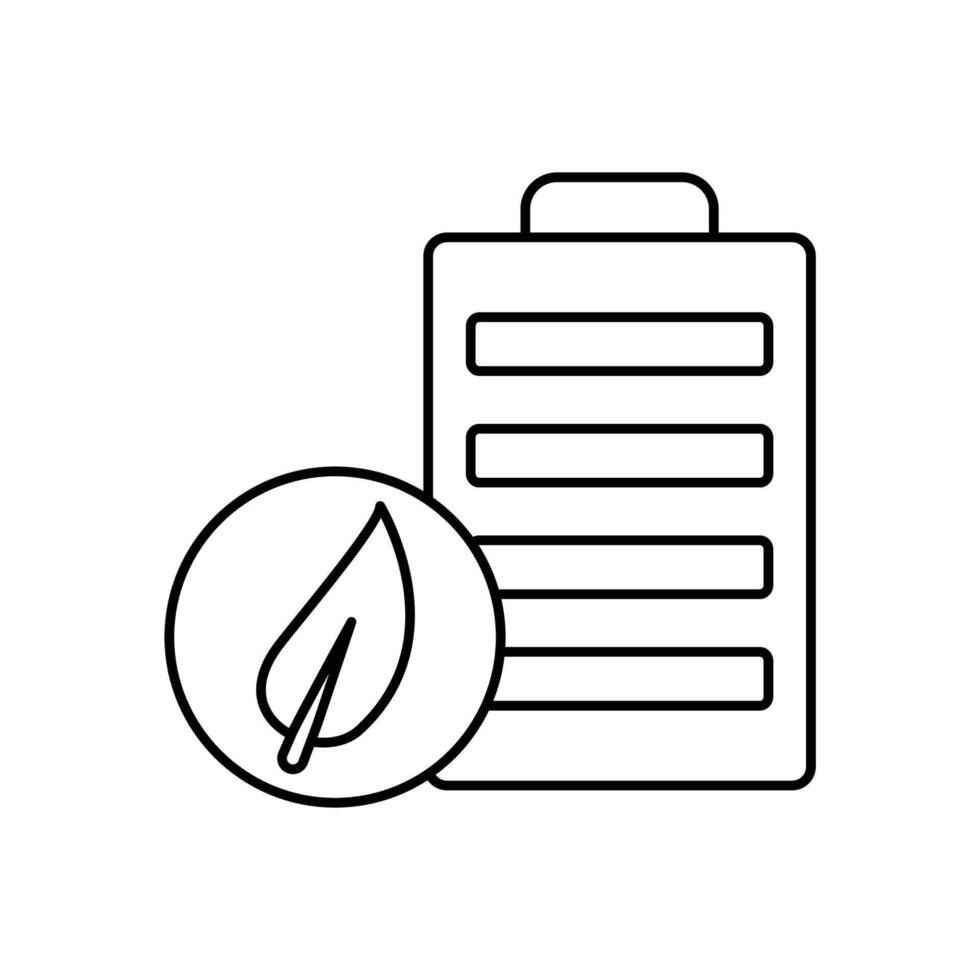 battery concept line icon. Simple element illustration. battery concept outline symbol design. vector