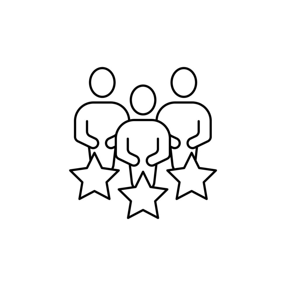 customer satisfaction concept line icon. Simple element illustration. customer satisfaction concept outline symbol design. vector