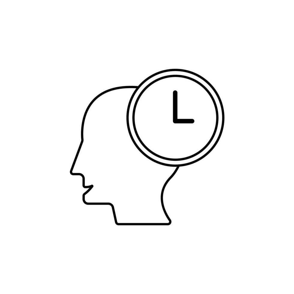 patience concept line icon. Simple element illustration. patience concept outline symbol design. vector