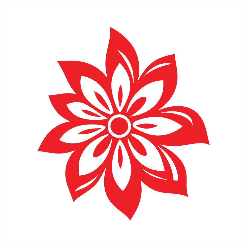 Minimalist and Simple Geometric Patterns Flower, Swirl flower flame symbol logo vector