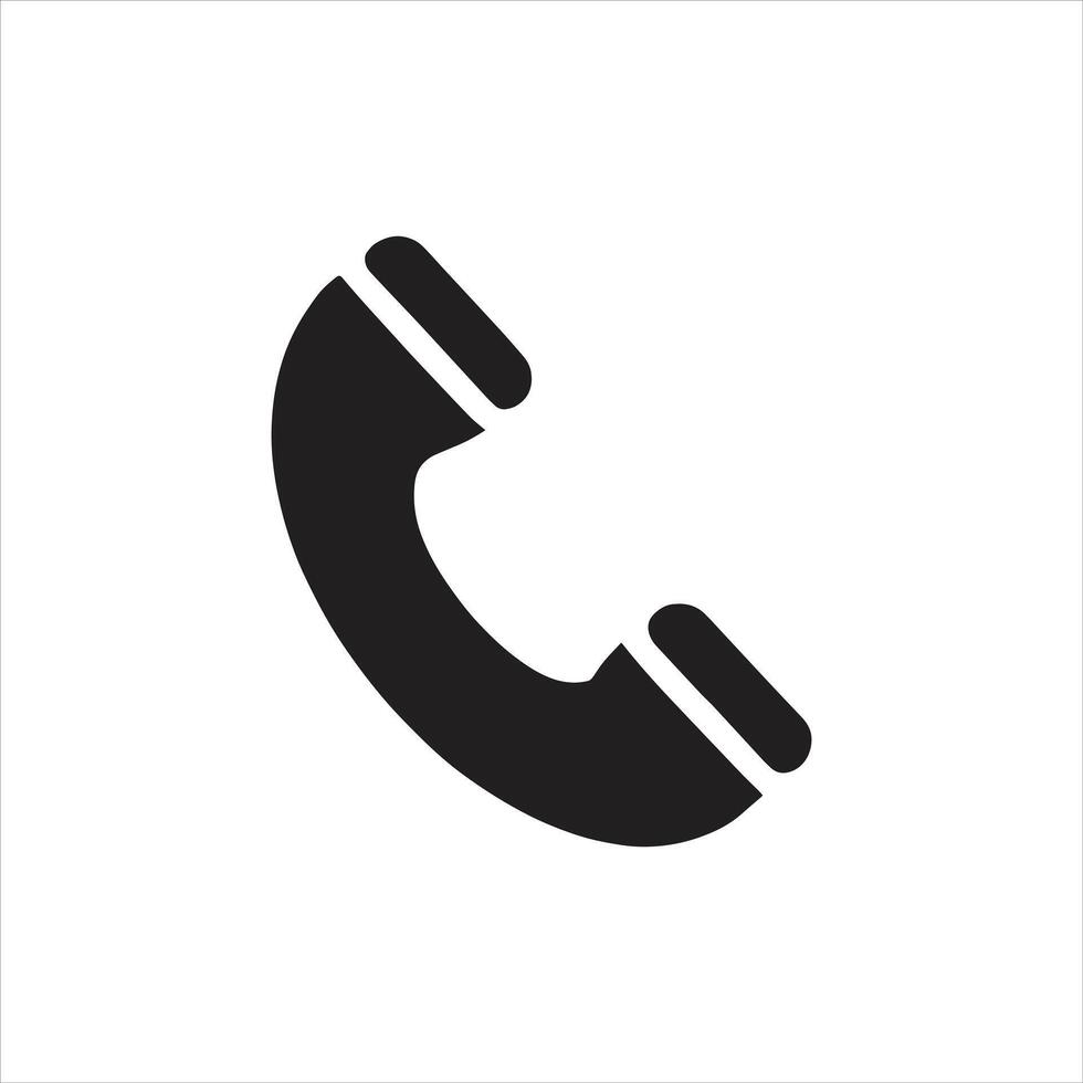 A phone icon on a white background vector
