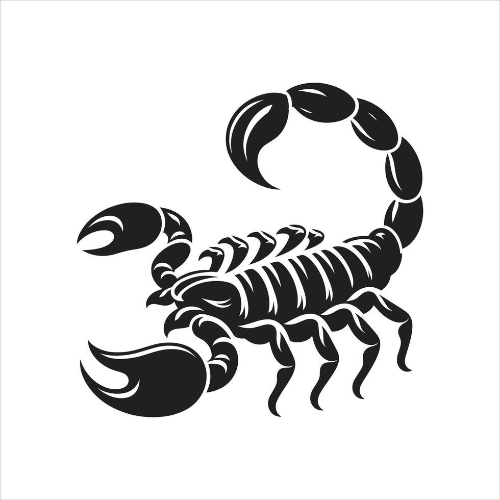 Scorpion illustration on white background vector