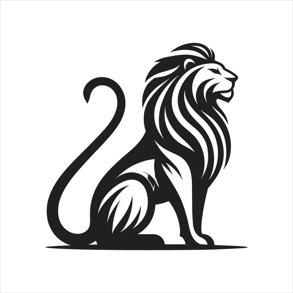 Lion logo design, illustration vector