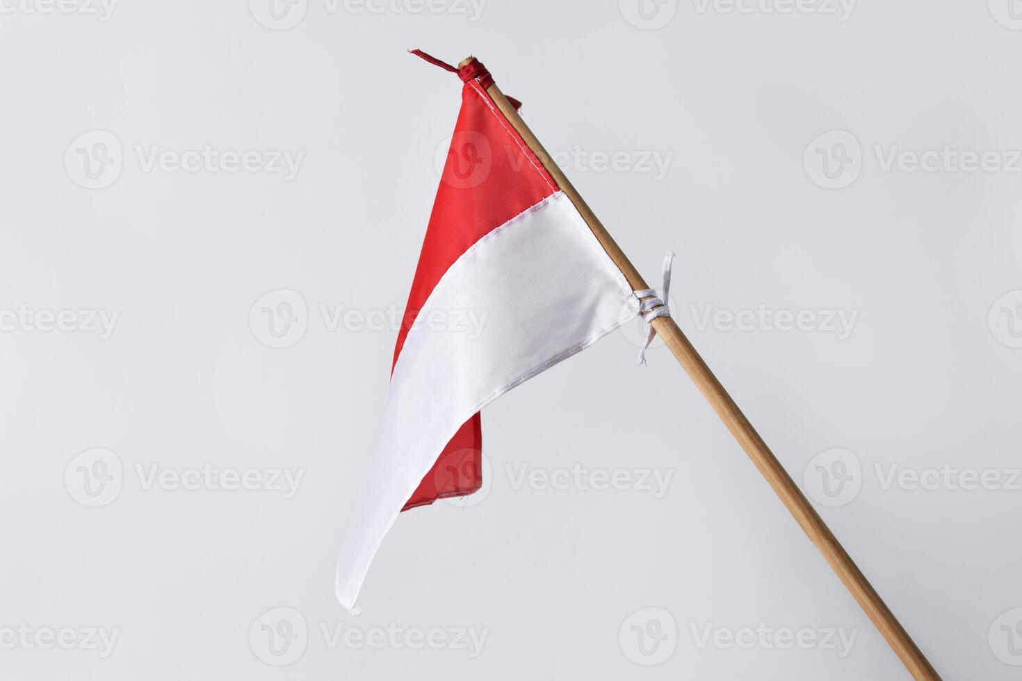 Red and white Indonesian flag for independence day celebration photo