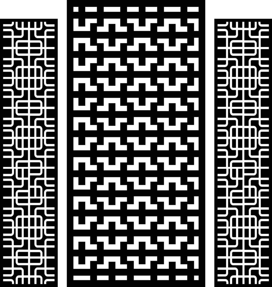 Decorative CNC laser die cut pattern vector