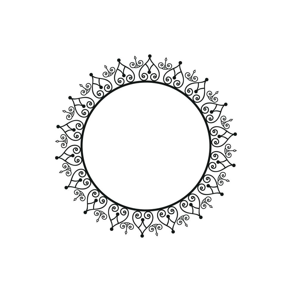 Decorative Round Circle Vectordesign With White Background vector