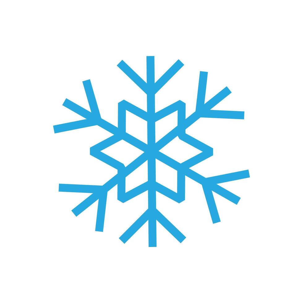 Snowflake winter icon vector