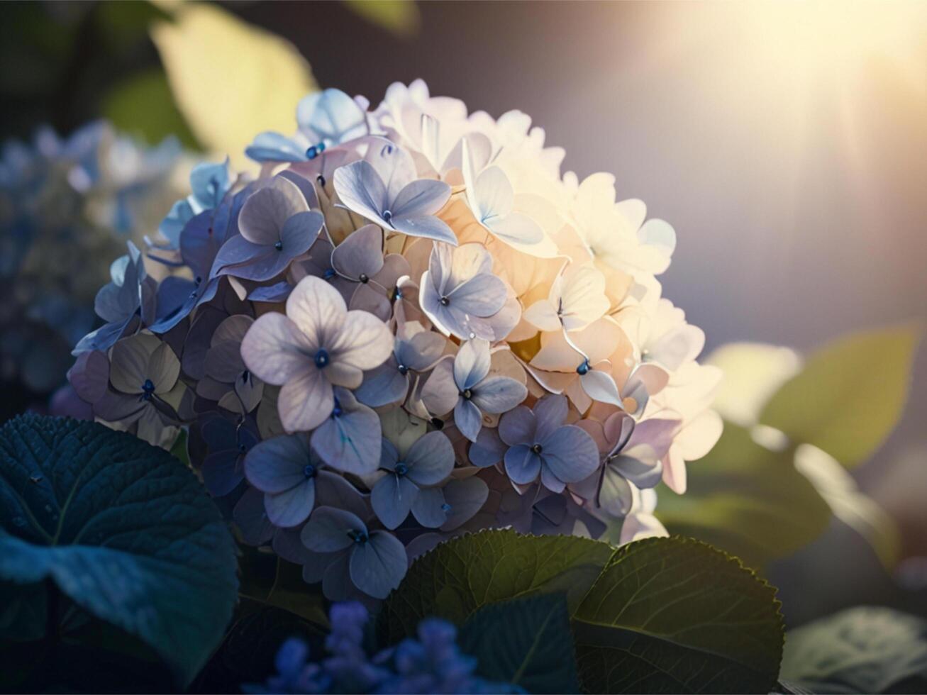 Hydrangea Closeup Picture for banner, poster, cover, brochure or presentation. photo