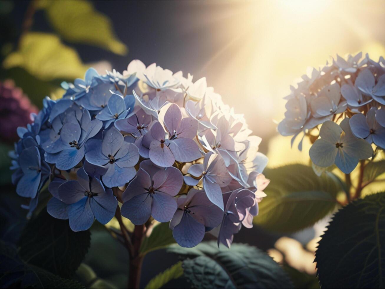 Hydrangea Closeup Picture for banner, poster, cover, brochure or presentation. photo