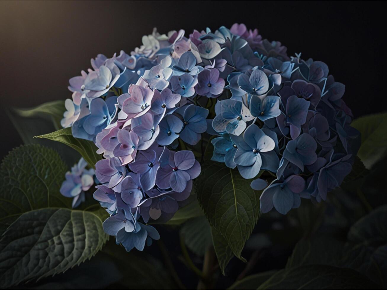 Hydrangea Closeup Picture for banner, poster, cover, brochure or presentation. photo