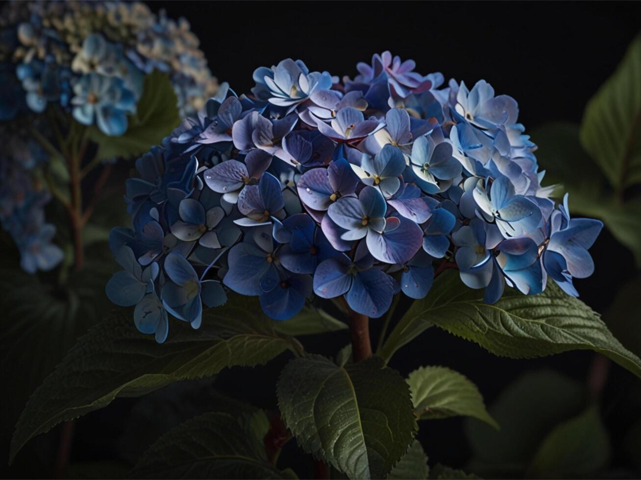 Hydrangea Closeup Picture for banner, poster, cover, brochure or presentation. photo