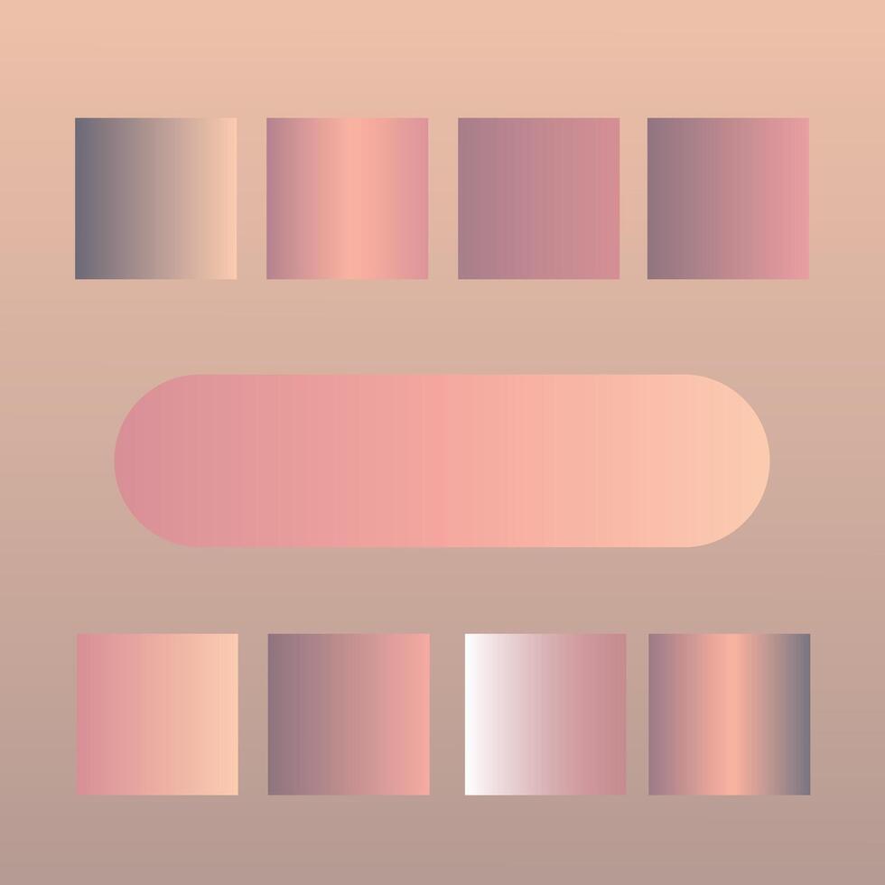 Dusty Pink Minimalistic, warm colored circles collection on Dusty Pink background. vector