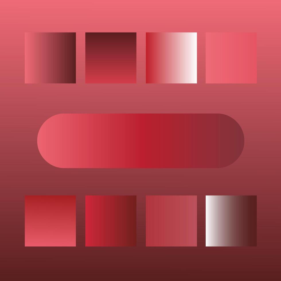 Set of Red Gradients Background, Modern Red Gradient Collection combinations of colors and shades vector