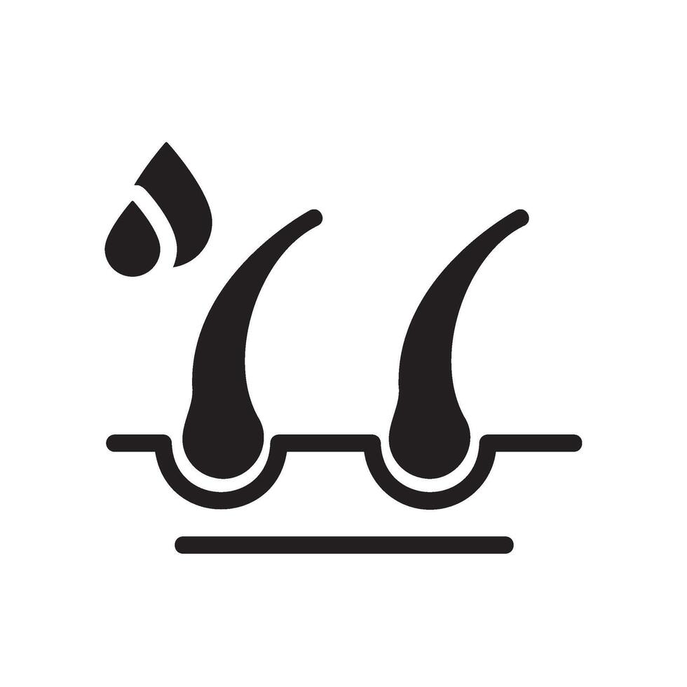 hydration Glyph Icon White Background vector
