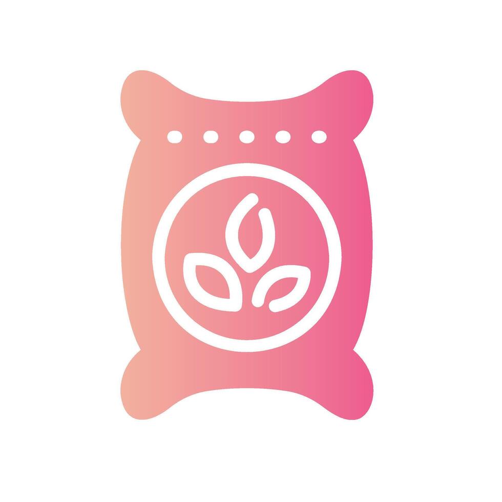 compost Flat Gradient Icon White Background vector