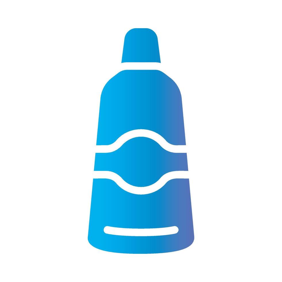 chlorine Flat Gradient Icon White Background vector