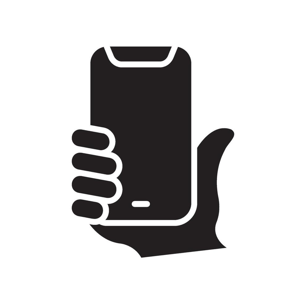 selfie Glyph Icon White Background vector