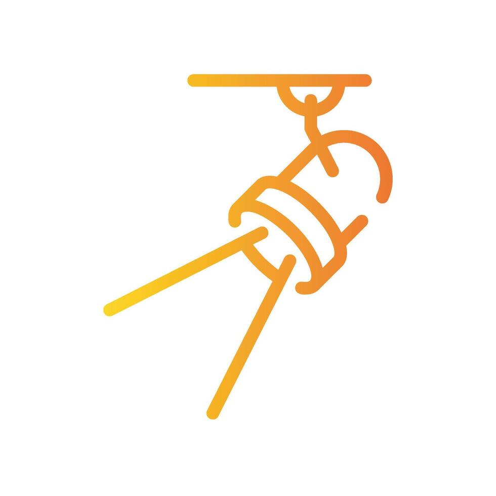 spotlight Line Gradient Icon White Background vector