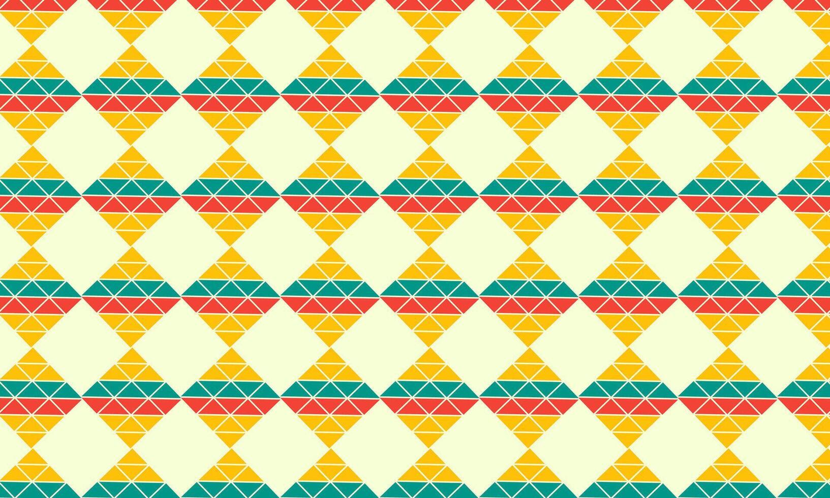 A vibrant, colorful pattern featuring diamond shapes in a minimalist style. vector