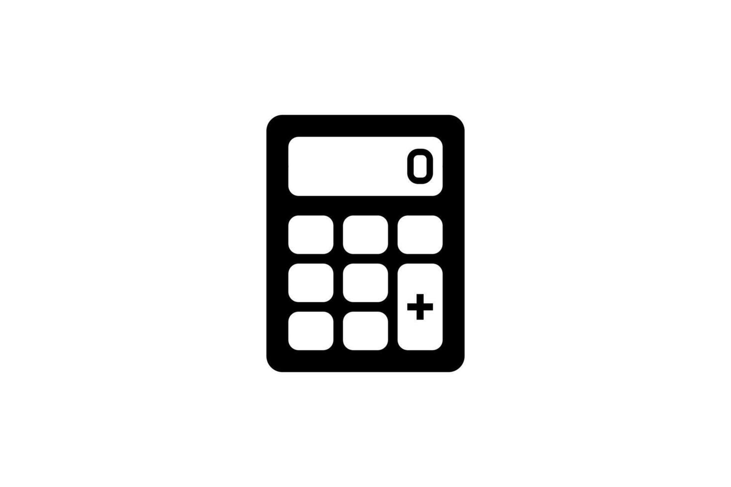 business icon calculator design black vector