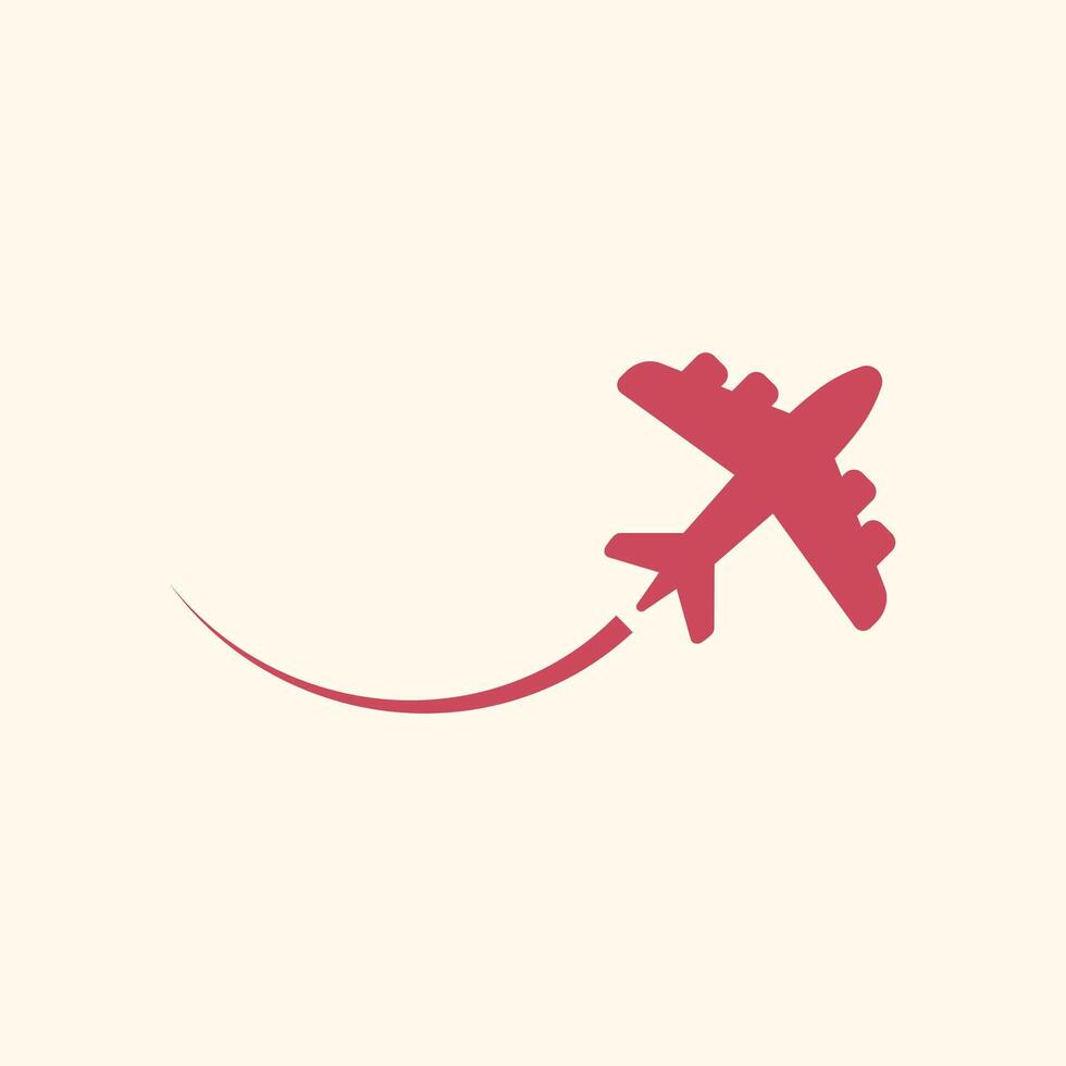 Plane trendy artwork charming abstract illustration colorful applicative design vector