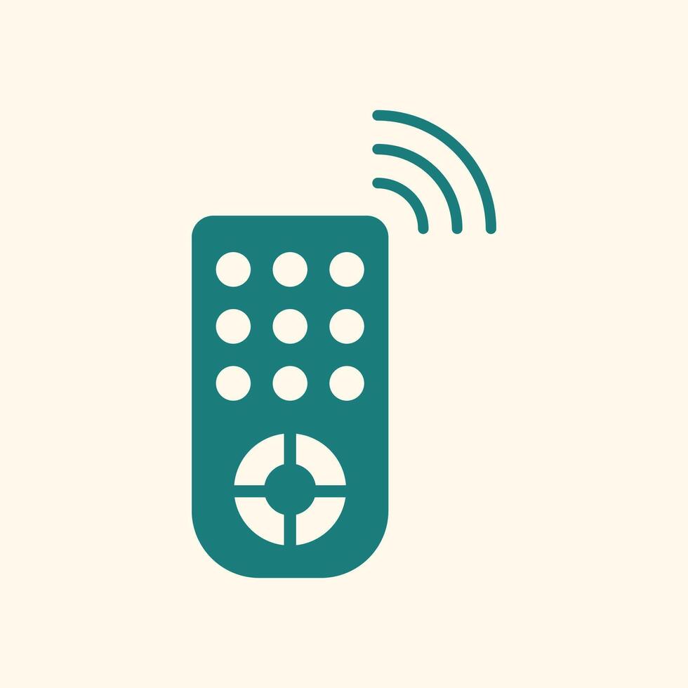 Remote control trendy artwork stunning abstract illustration colorful applicative design vector