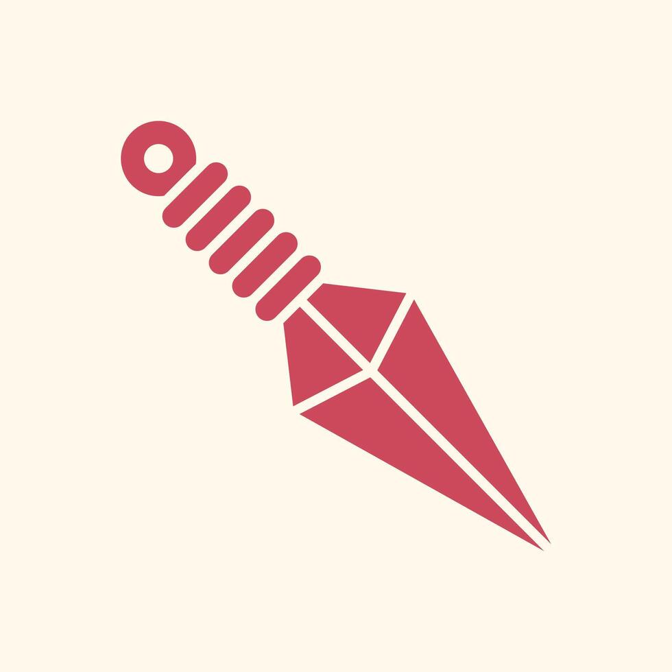 Kunai trendy artwork charming abstract illustration colorful applicative design vector