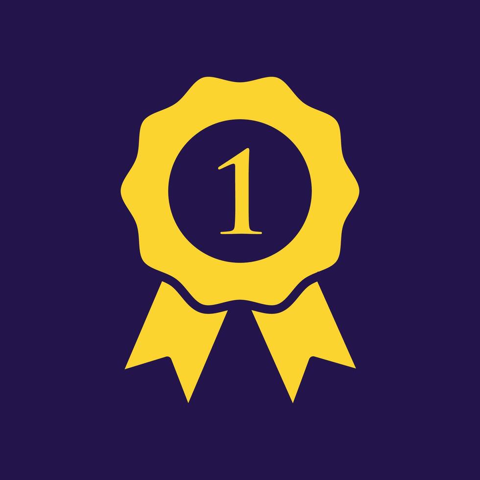 Award badge trendy artwork attractive abstract illustration colorful applicative design vector