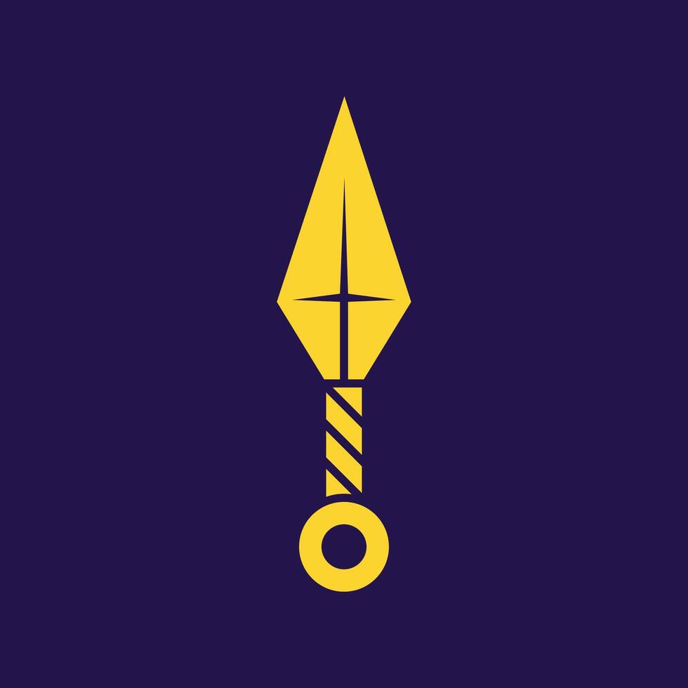 Kunai trendy artwork attractive abstract illustration colorful applicative design vector