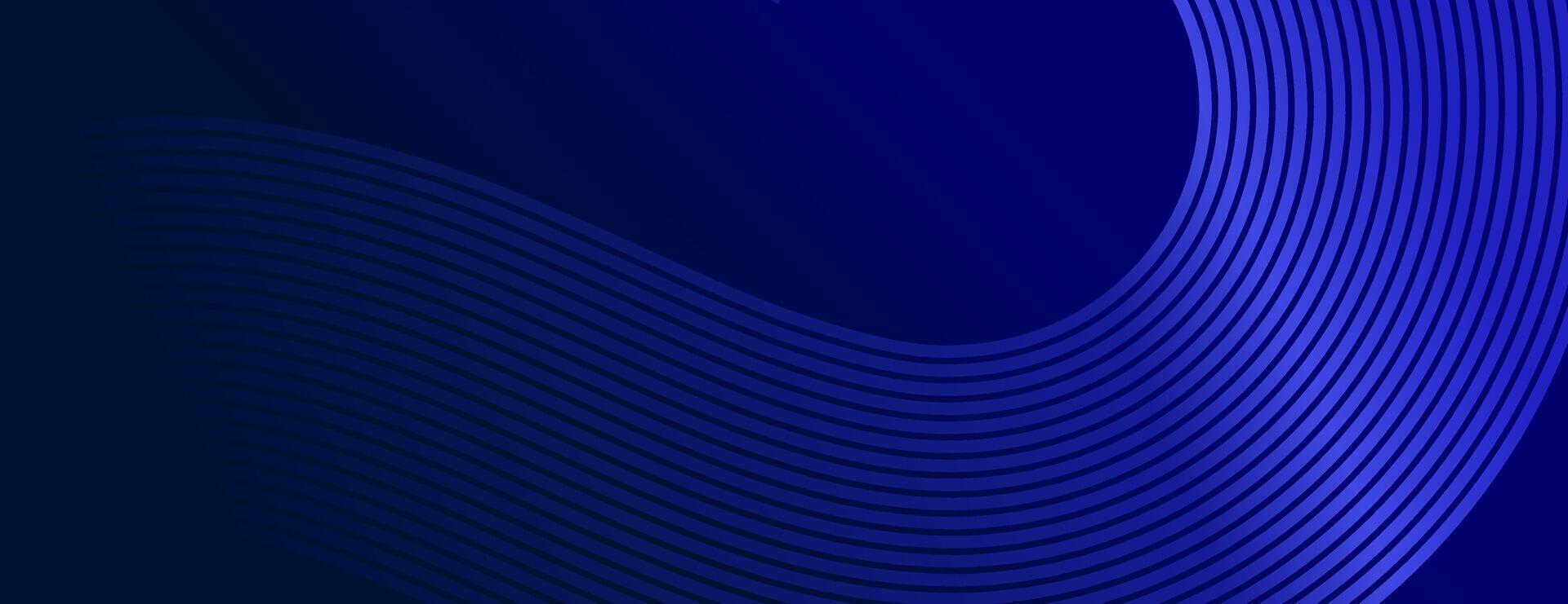 Abstract blue wave lines background vector