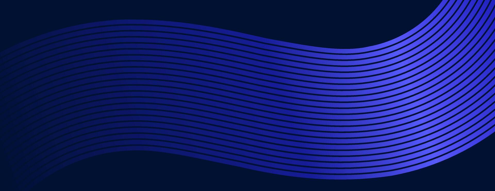 Abstract blue wave lines pattern background. vector