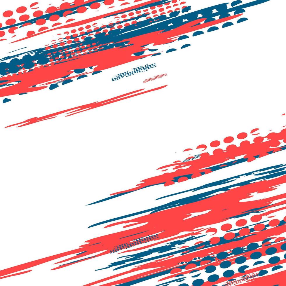 Abstract design with dynamic colored brush strokes. vector