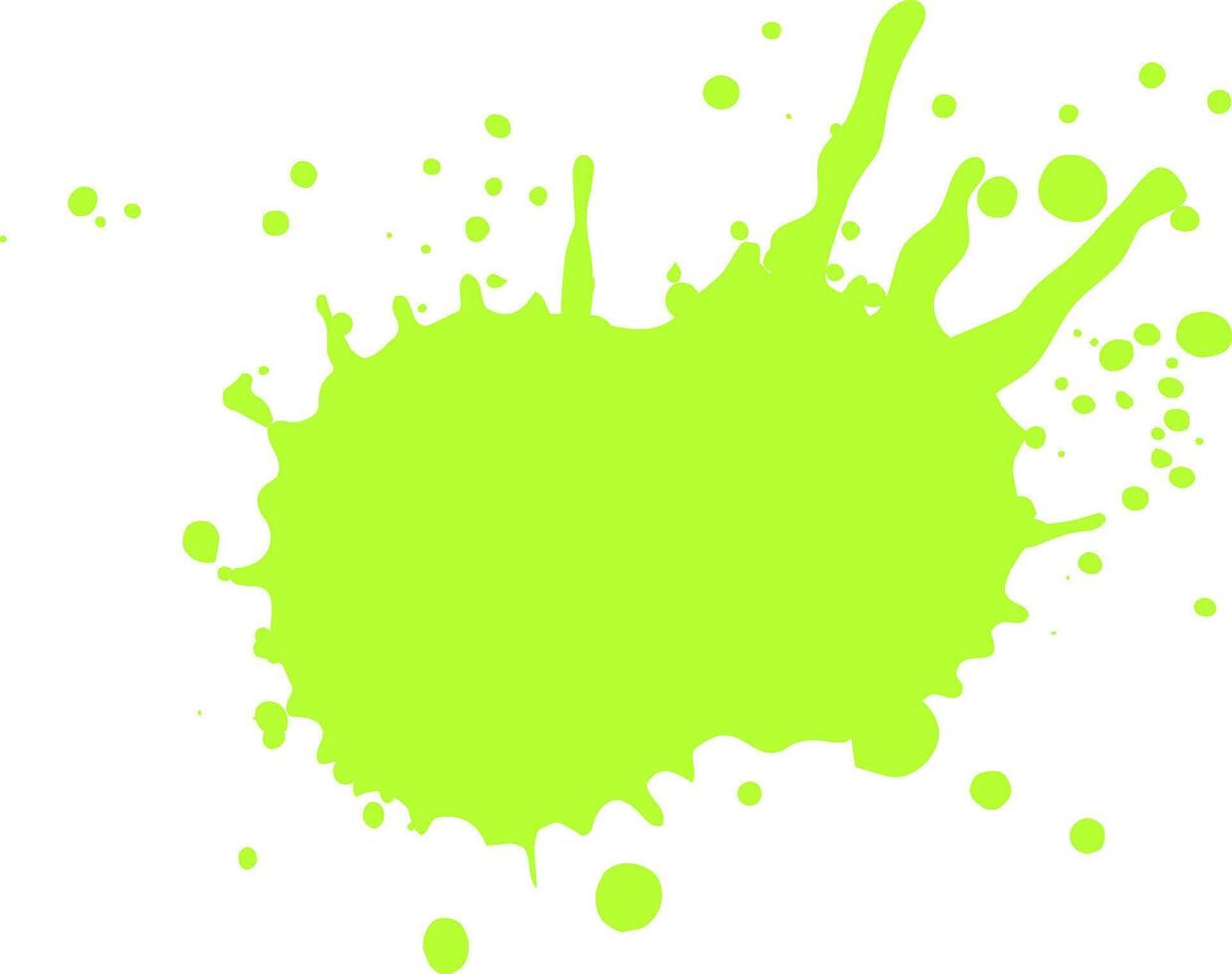 Vivid light green paint is splashing dynamically against a clean white backdrop, creating a vibrant and energetic abstract composition vector