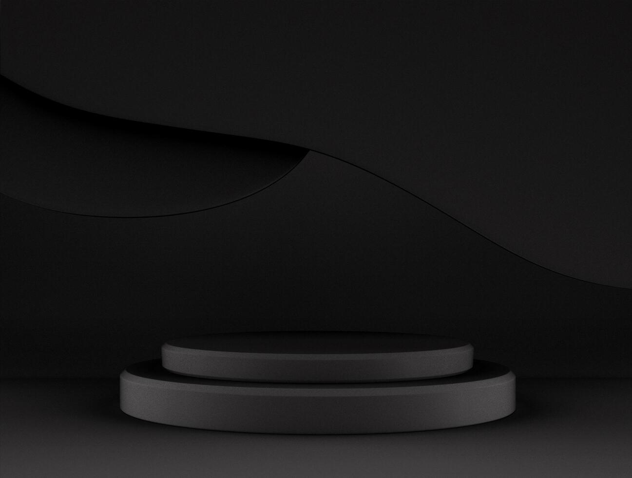 a black object with a black background that says the word on it. photo