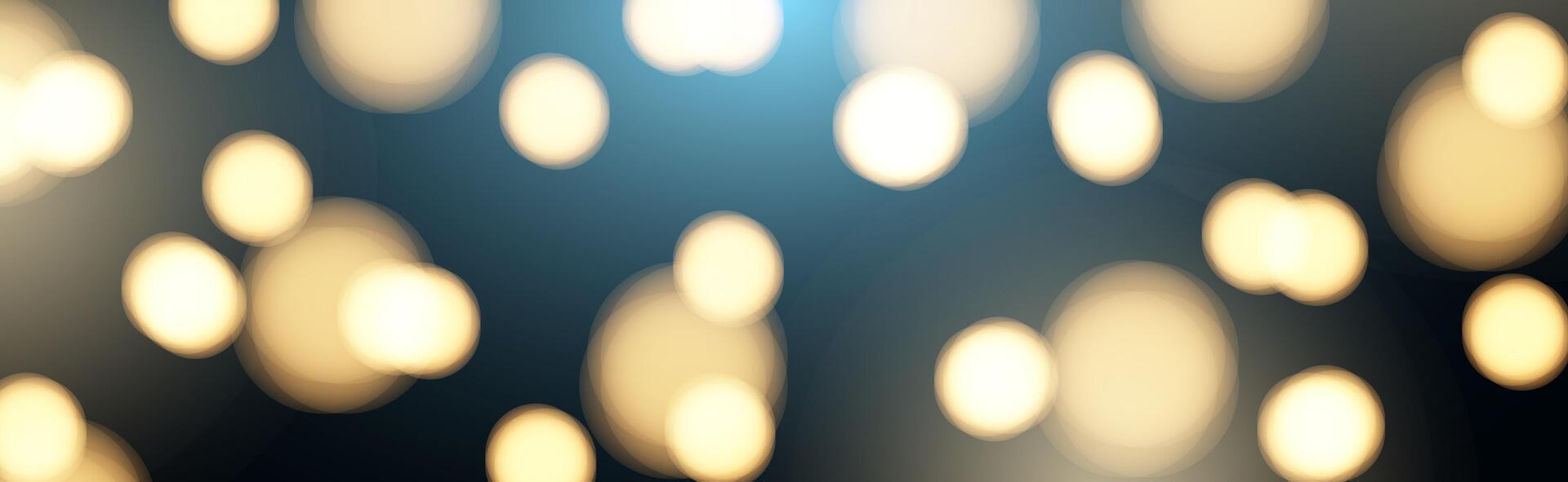 bokeh effect background with circular light reflections vector