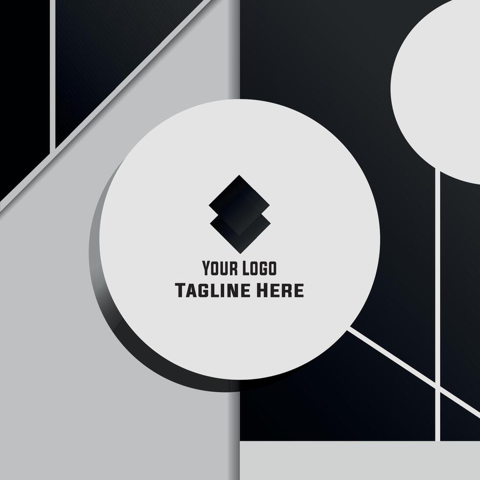 Logo mockup design vector