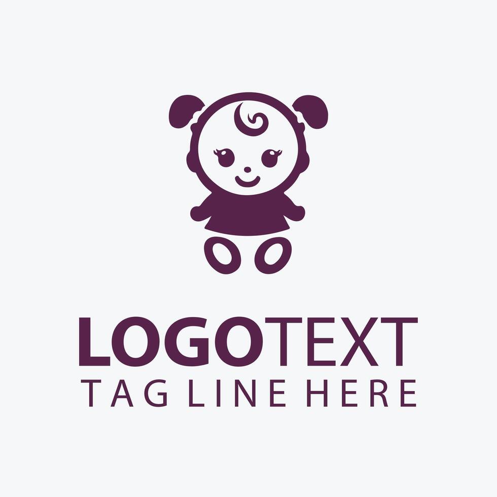 My Tiny house Baby Doll Logo vector